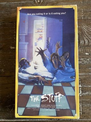 The Stuff (1990,  Starmaker) Rare Vhs Of 1985 Horror Film - Michael Moriarty -