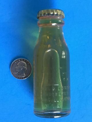Rare Vintage Thomas A.  Edison Battery Oil Full Glass Bottle Antique Usa Raised