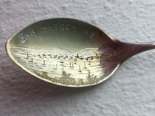 Vintage Sterling Silver Bar Harbor Maine Souvenir Spoon 2