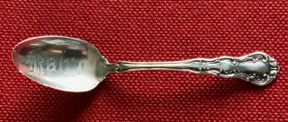 Sterling Silver Child " S Or Baby Spoon 1899 Patent