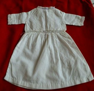 Antique Cotton And Lace Dress For 15 - 16 " Doll Hand Stitched Sweet Style