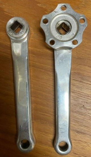 Vintage Specialites T.  A.  Rare 160mm Cyclotouriste Left And Right Crank Arms