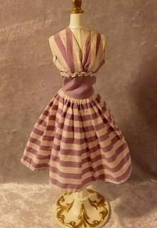 Vintage Barbie Clone White &purple Dress Maddie Mod Babs