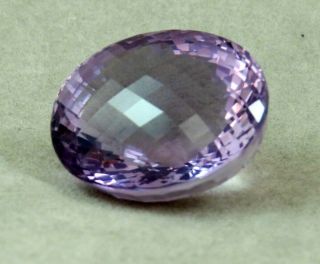 Amethyst Faceted 82.  5 Carats Loose Natural Oval Gemstone Rare
