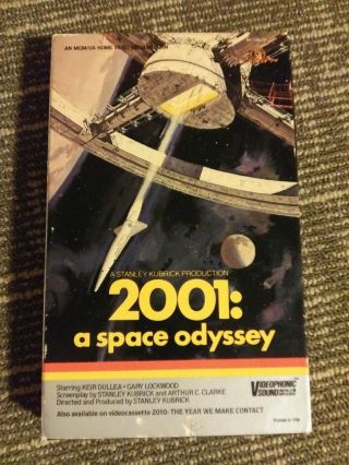 2001 A Space Odyssey Big Box Vhs Mgm Rare Gatefold