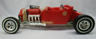 Rare Marx Big Red Rod Plastic Battery Operated Car 25 " Long Car
