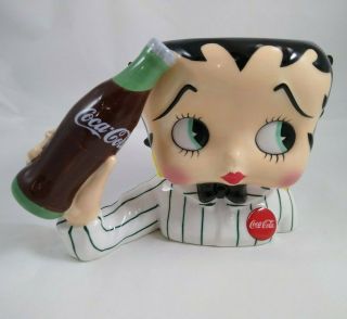 Rare 2000 Betty Boop Coca - Cola Delivery Girl Cup/mug By King Features Syndicate