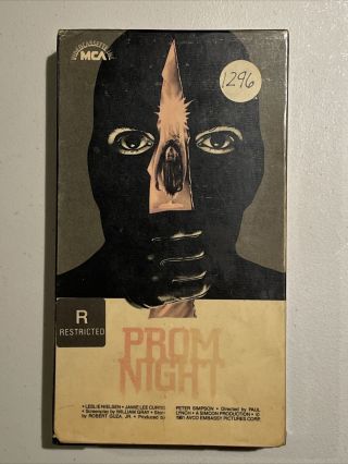 Rare Vintage Prom Night Vhs Tape Horror 1981 Slasher Cult Htf Jamie Lee Curtis