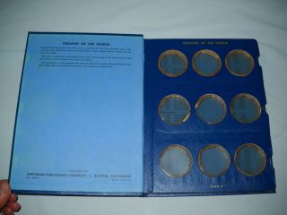 Whitman Bookshelf Coin Album 9454 Crowns Of The World No Coins Rare Vintage 2