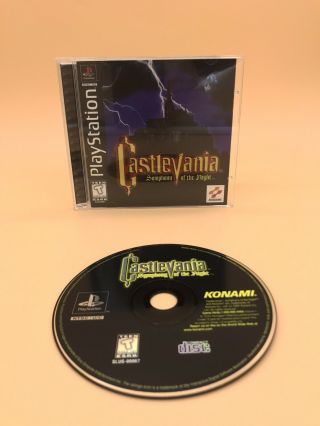 Castlevania: Symphony Of The Night Playstation Ps1 - Black Label - Complete Rare