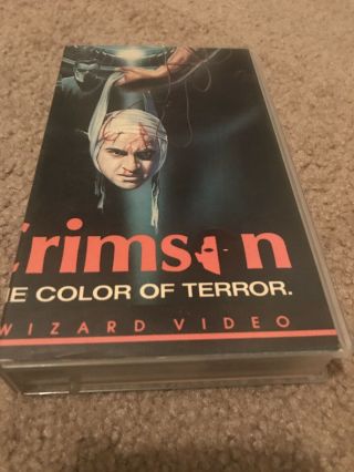 Crimson The Color Of Terror Vhs 1973 Horror Curse Of The Devil Rare Wizard Video