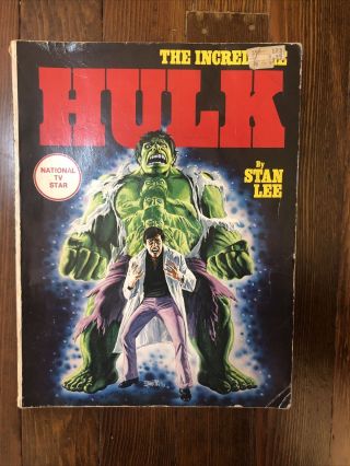 Marvel Comics Fireside Books The Incredible Hulk By Stan Lee,  1978,  Rare