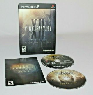 Final Fantasy Xii Limited Edition Steelbook Ps2 & Rare