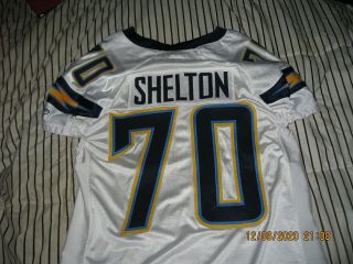 Game Worn San Diego Chargers Jersey Rare Large Size 09 - 54