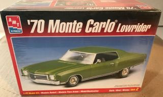 Vintage Amt 1/25 Scale 1970 Monte Carlo Lowrider Model Kit