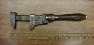 Antique Bemis & Call 15 - 1/4 " Adjustable Monkey Wrench,  Nynh&h Rr,  3 " Capacity