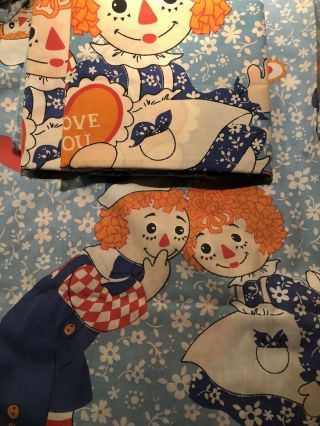 Blue Raggedy Ann And Andy Vintage 1970 