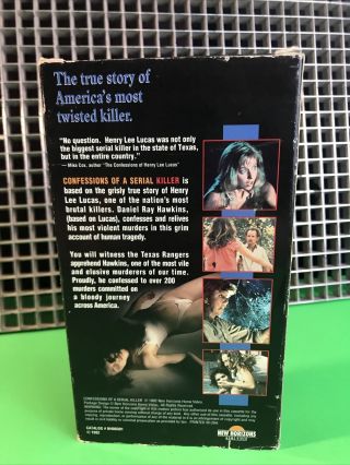 CONFESSIONS OF A SERIAL KILLER - VHS•RARE•Screening Copy•Full Length Screener• 2