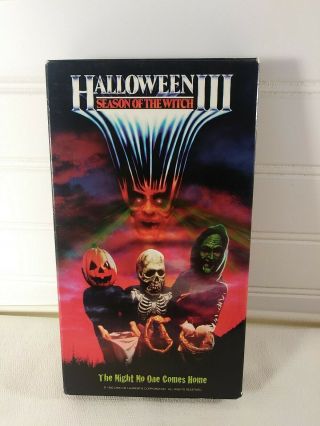 Halloween Iii 3 Season Of The Witch Vhs 1996 Rare