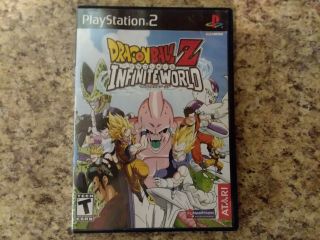 Rare Dragon Ball Z: Infinite World Playstation 2 Ps2 Game,  2008 (not)