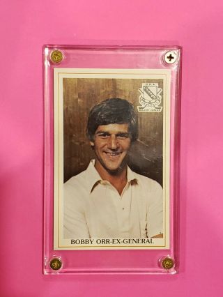 1980 - 81 Bobby Orr Vintage Hockey P.  L.  A.  Y.  Card 25 Oshawa Generals Bv Rare