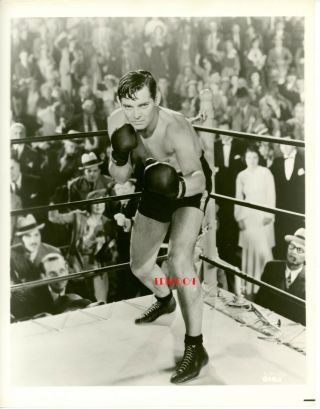 Clark Gable Old Restrike Photo 1930s Handsome Boxing Legendary Rare Portrait
