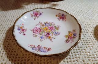 Vintage Royal Albert Bone China England Teacup Saucer Hand Painted Round Floral 2