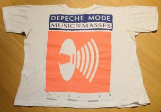 Depeche Mode Music For The Masses Rare Tour T - Shirt Xxl