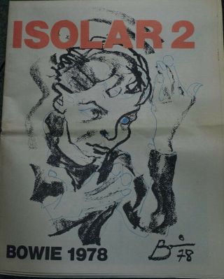 David Bowie Isolar 2 Tour Programme/poster 1978 Rare