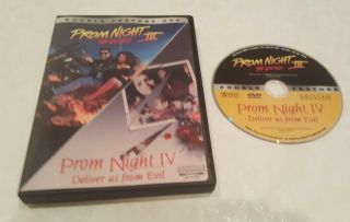 Prom Night 3 & 4: Double Feature (dvd,  2003) Rare Oop Horror Region 1 Usa