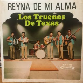 " Tejano Tex Mex  Los Truenos De Texas  Reyna D Mi Alma  Rare Lp "
