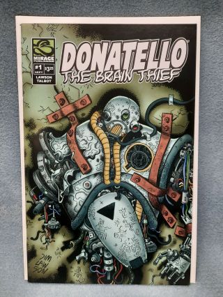 Donatello:the Brain Thief 1 Mirage Comic Teenage Mutant Ninja Turtle Tmnt Rare