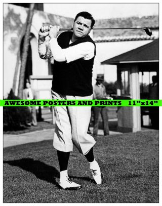 Vintage,  Extremely Rare Babe Ruth Golfing,  1930 
