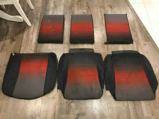 1985 - 1986 Vw Volkswagen Mk2 Golf Gti Westy Seat Covers Center Fabric Oem Rare