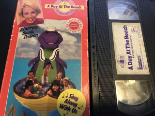 Barney - A Day At The Beach (vhs,  1989) Rare Barney Sing Along With Sandy Duncan