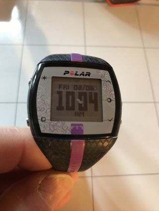 Rare Polar Ft7 Heart Rate Monitor Purple And Lilac No Strap Watch Only