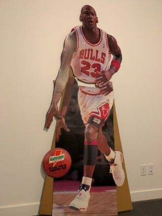 Michael Jordan 1992 Gatorade Life Size Cardboard Stand - Up - Extremely Rare