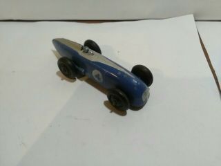 Meccano Vintage Dinky Toys Die - Cast Racing Car Pre - War Rare Colour Blue And.