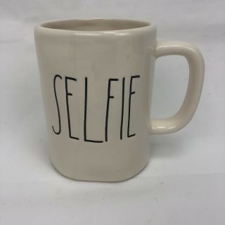 Rare Rae Dunn By Magenta Selfie M Stamped Coffee Mug