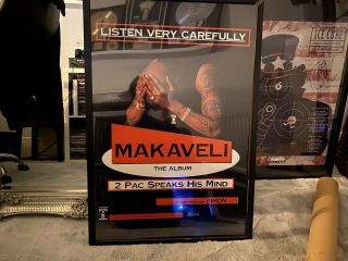 2pac Makaveli Death Row Records Promo Poster Ultra Rare Makaveli 2pac Rare