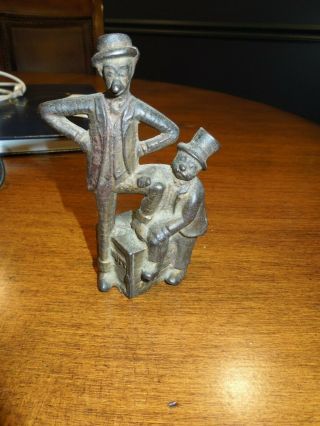 Mutt And Jeff Cast Iron Antique Piggy Bank Collectible