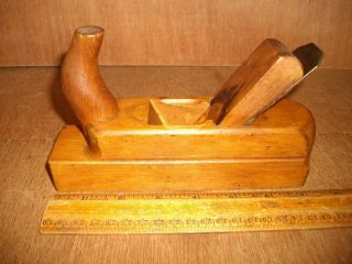V419 Antique Wooden Horn Plane Marked Joh Weiss