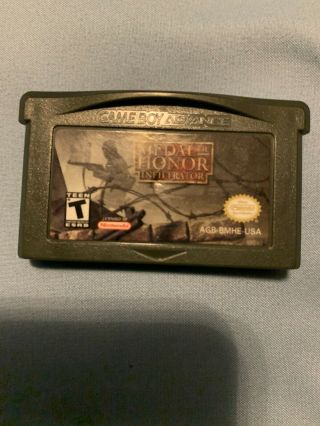 Medal Of Honor: Infiltrator (nintendo Game Boy Advance,  2003) Rare