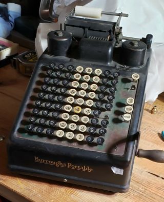 Burroughs Adding Machine 1920s ??? Portable