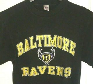 Vtg 1996 Baltimore Ravens T Shirt Tee Rare Old Helmet Logo 90 