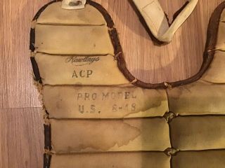 Antique Vintage Rawlings Baseball Catcher’s Chest Protector ACP,  U.  S.  8 - 48.  Pro. 2