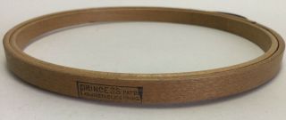 Antique Gibbs PRINCESS 6” Hard Wood Embroidery Hoop Bow - spring Non - Felt 2
