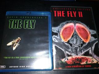The Fly Blu - Ray Disc Rare Oop,  Plus Fly 2 Collector 