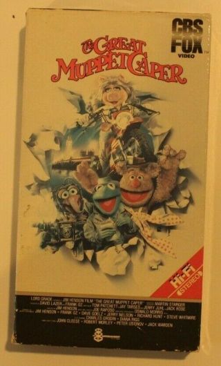 The Great Muppet Caper (vhs 1984) Rare