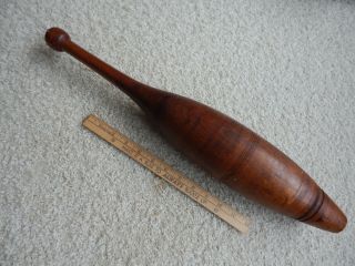 Antique Wood Juggling Exercise Club